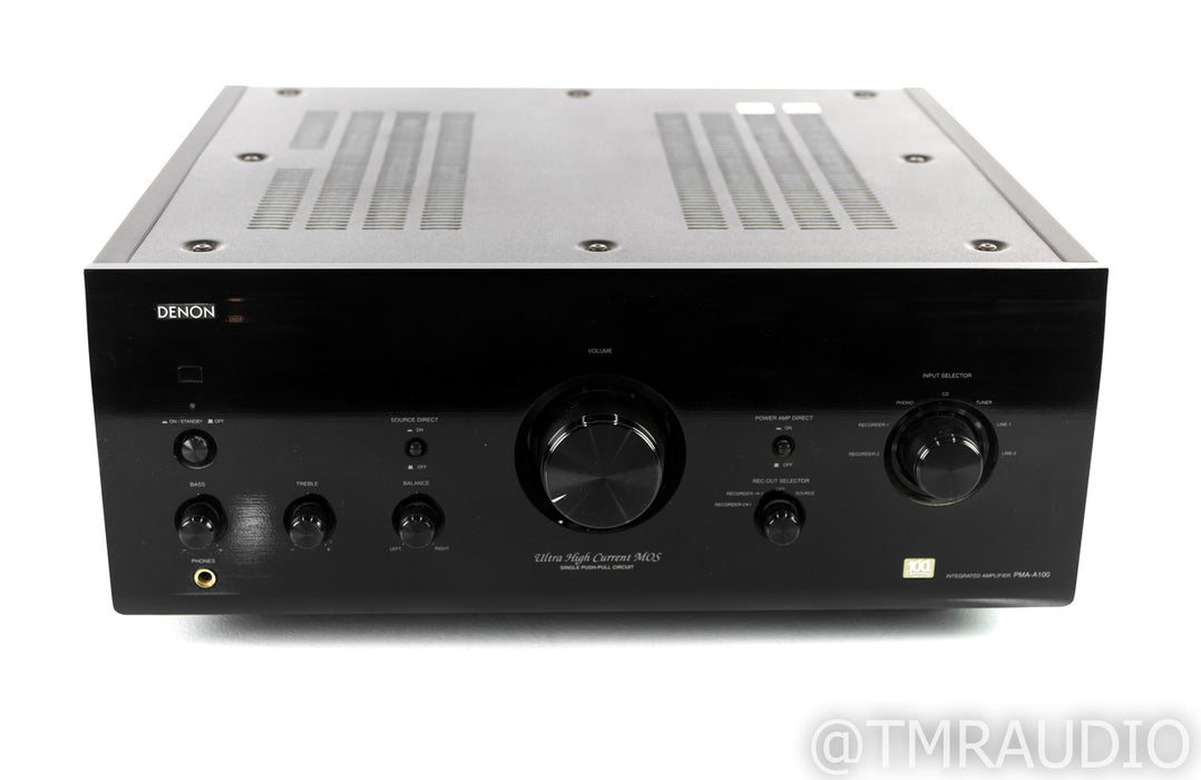 Denon PMA-A100 Stereo Integrated Amplifier; 100th Anniversary; MM/MC Phono