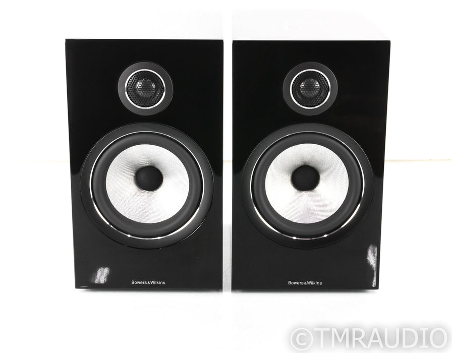 B&W 706 S2 Bookshelf Speakers; Gloss Black Pair; 706S2