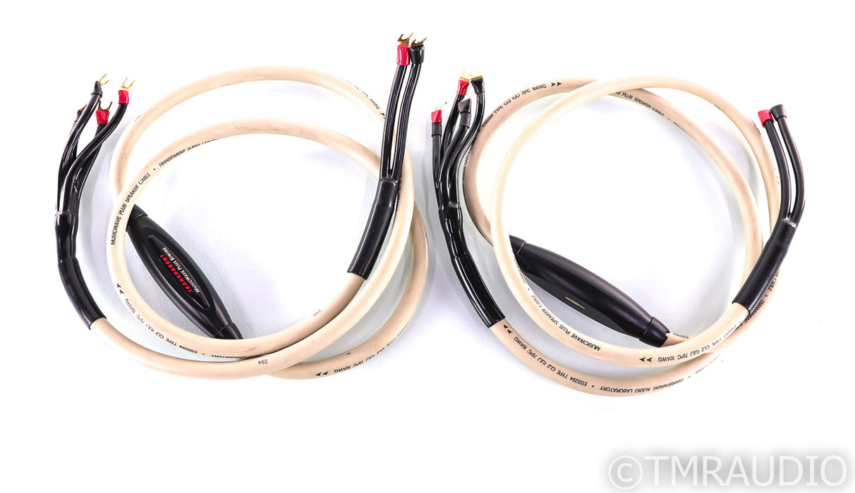 Transparent Audio MusicWave Plus Bi-Wire Speaker Cables; 8ft Pair
