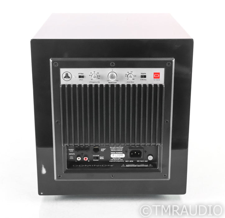 JL Audio Dominion D110 10" Powered Subwoofer; D-110; Gloss Black