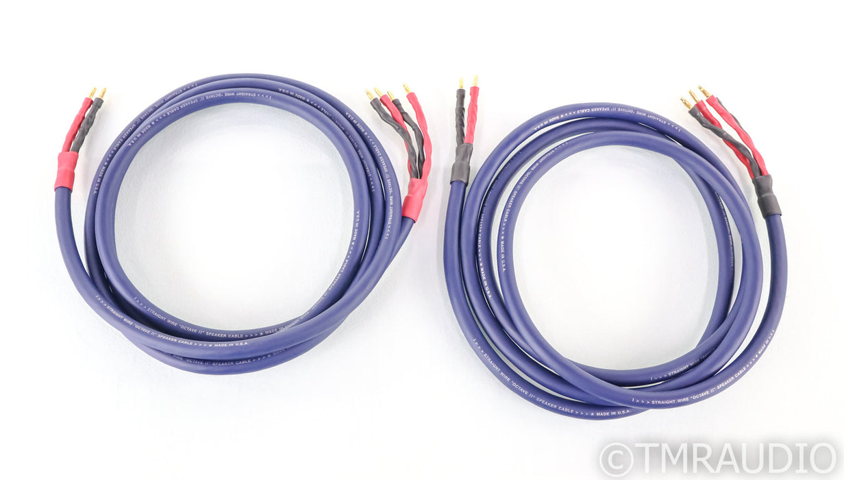 Straight Wire Octave II Bi-wire Speaker Cables; 10ft Pair
