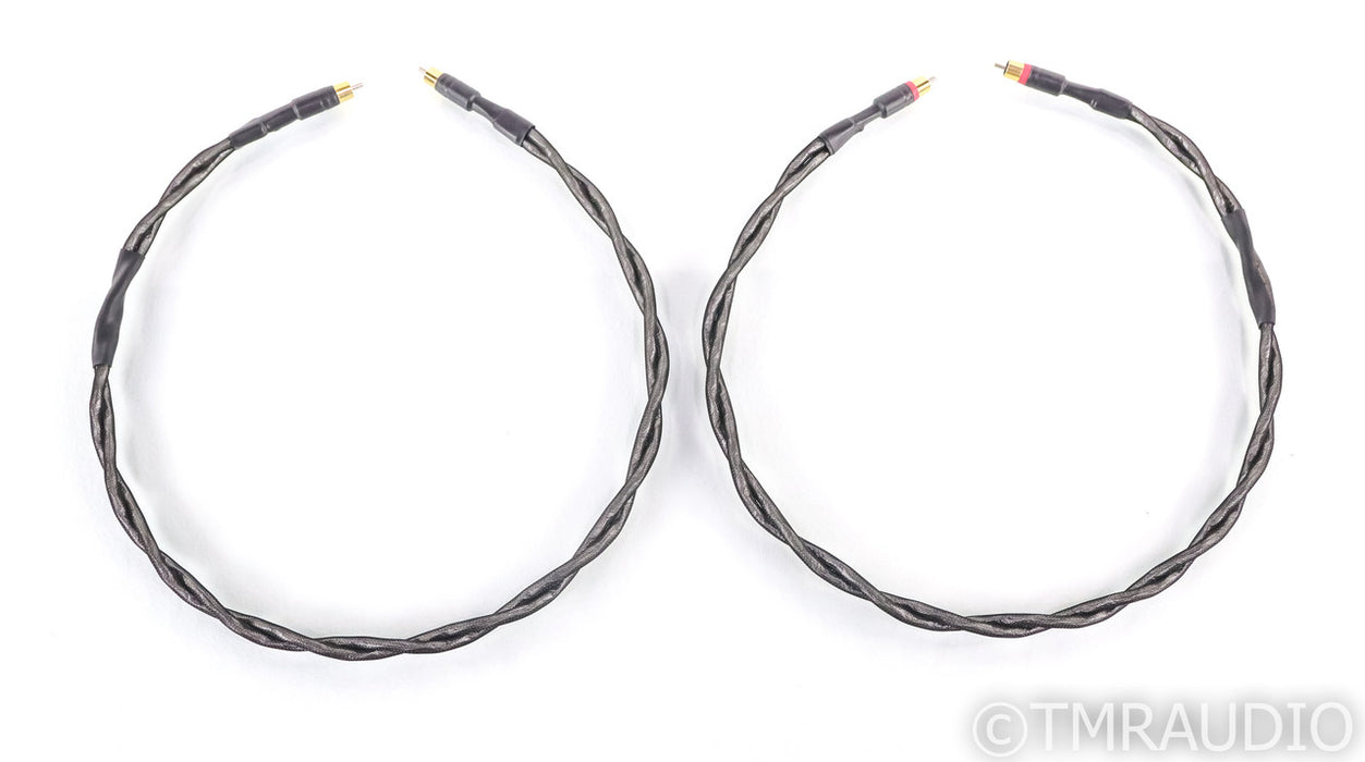 Synergistic Research Analog Phase II RCA Cables; 1m Pair; Grounding Wire