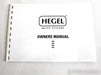 Hegel H20 Stereo Power Amplifier; H-20; Black