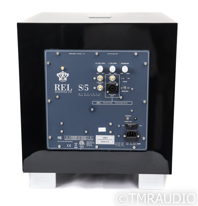 REL Acoustics S/5 SHO 12" Powered Subwoofer; Piano Black; S5SHO; Piano Black; S5SHO
