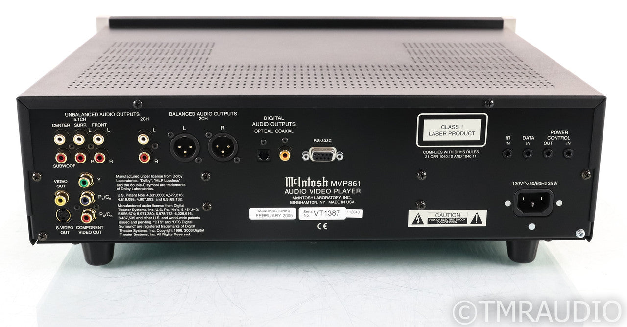 McIntosh MVP861 DVD / SACD / CD Player; MVP-861; Remote
