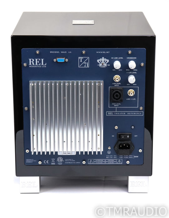 REL T/7i 7" Powered Subwoofer; T-7i; Black