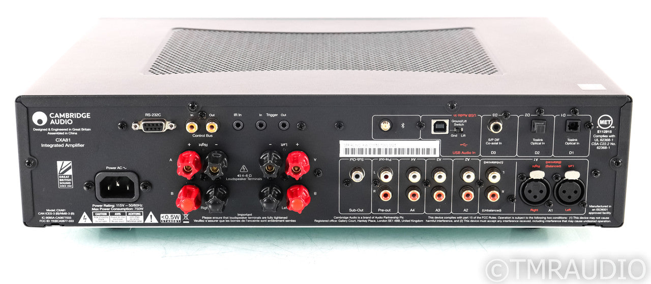 Cambridge Audio CXA81 Stereo Integrated Amplifier; CXA-81; Remote