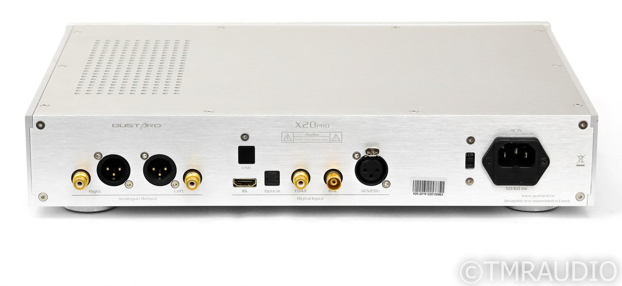 Gustard DAC-X20PRO DSD DAC; D/A Converter; Silver; Remote (Dim Display)