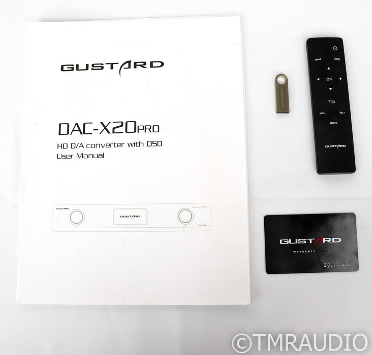 Gustard DAC-X20PRO DSD DAC; D/A Converter; Silver; Remote (Dim Display)
