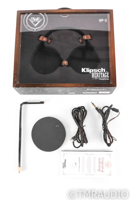 Klipsch HP-3 Open Back Headphones; HP3; Heritage; Wood Pair