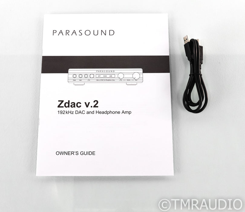 Parasound ZDac v.2 DAC / Headphone Amplifier; Black