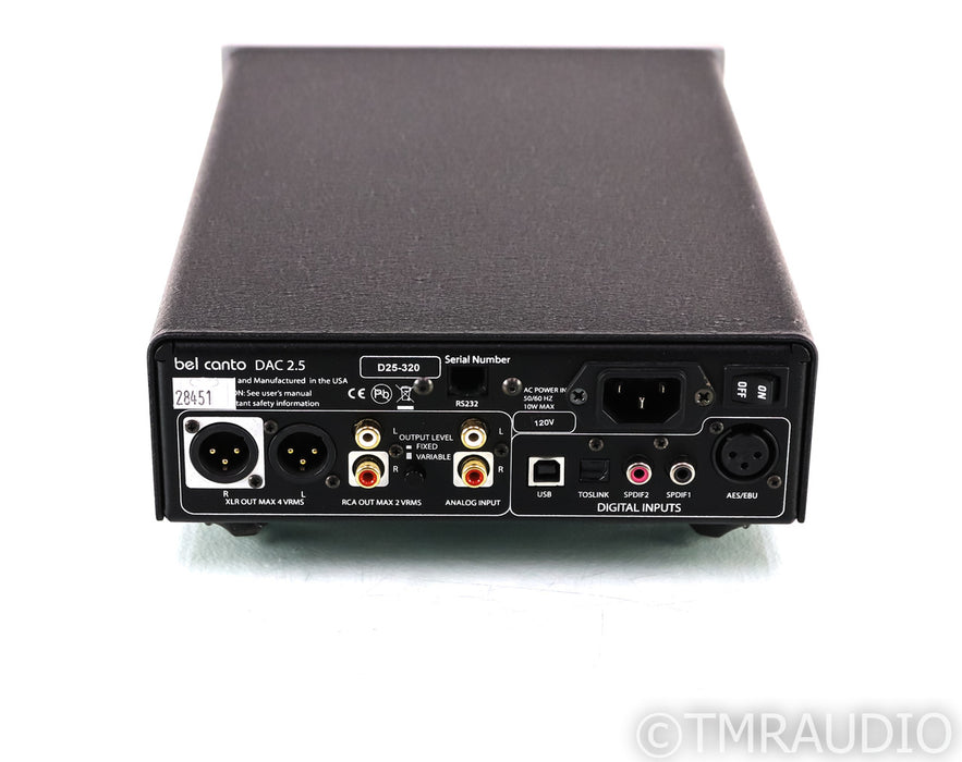 Bel Canto e.One DAC2.5 DAC; D/A Converter; Silver; Remote