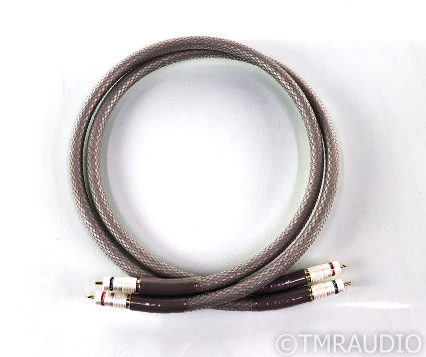 Acoustic Zen Silver Reference II RCA Cables; Zero Crystal; 1m Pair Interconnects