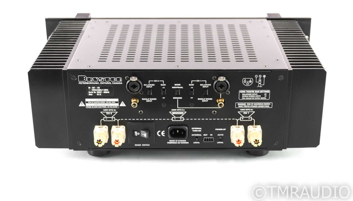 Bryston 3B SST Stereo Power Amplifier; Black; 3BSST; 19"