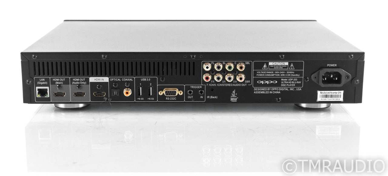 Oppo UDP-203 Universal Blu-Ray Player; UDP203; Remote