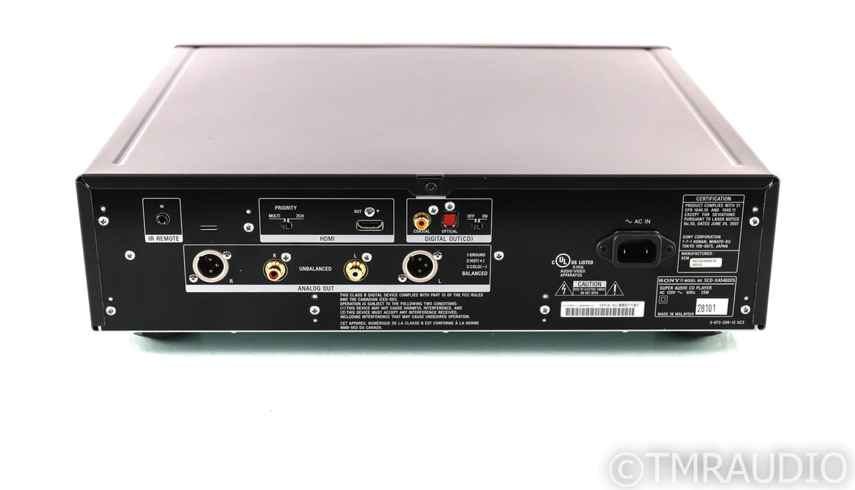 Sony SCD-XA5400ES CD / SACD Player; SCDXA5400ES; Remote