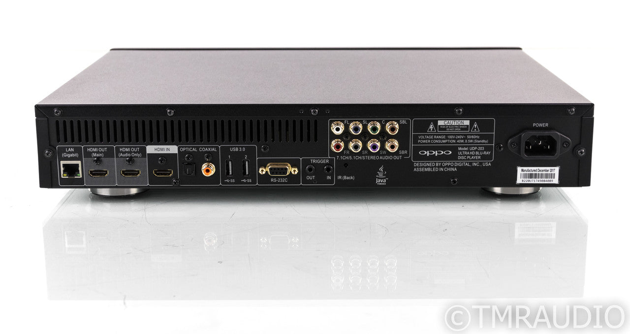Oppo UDP-203 Universal UHD Blu-Ray Player; UDP203; 4K HDR; Remote