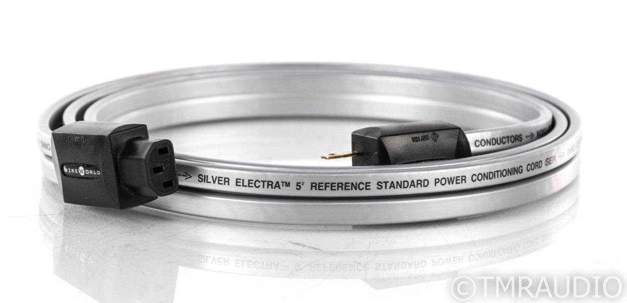 WireWorld Silver Electra 5.2 Power Cable; 2m AC Cord; 5 Squared
