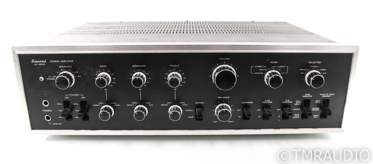 Sansui AU-9500 Vintage Stereo Power Amplifier; AU9500; AS-IS (Won't Turn On)