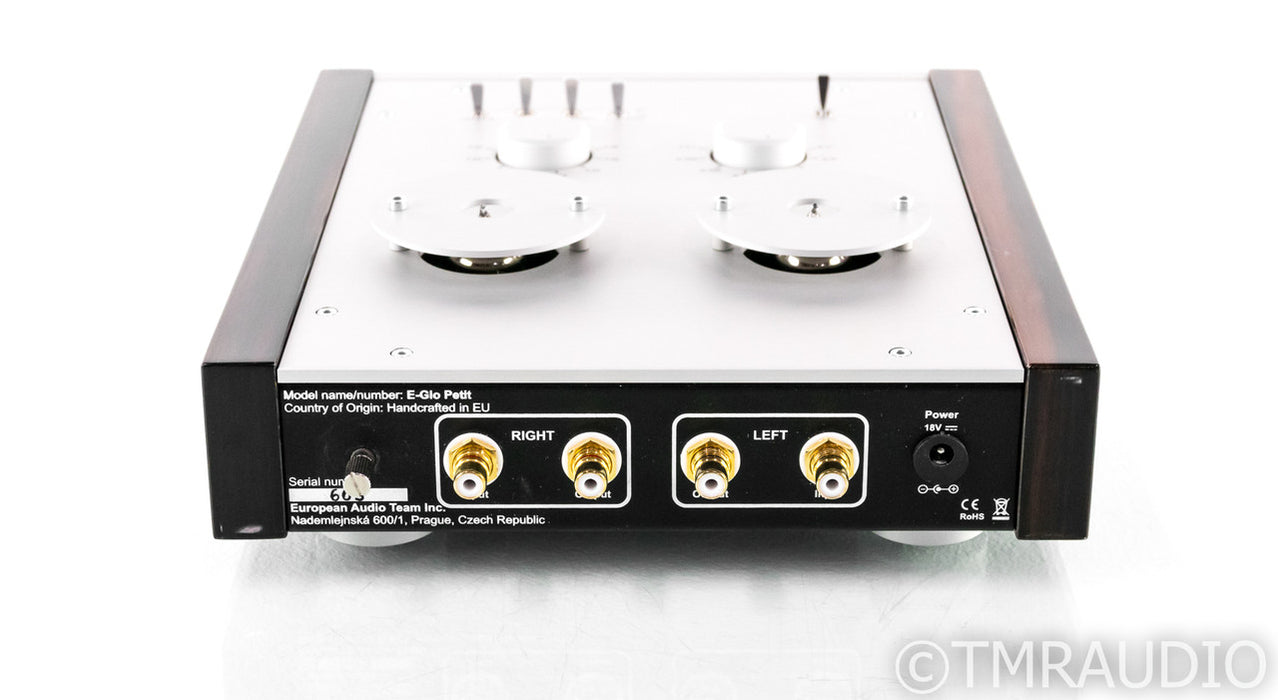 E.A.T. E-Glo Petit MM / MC Tube Phono Preamplifier; Macasar Finish