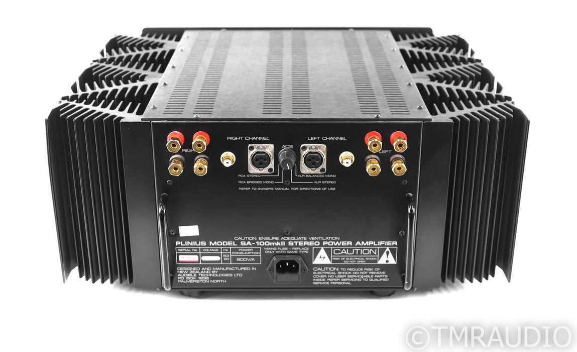 Plinius SA-100mkII Stereo Power Amplifier; SA100 Mk II