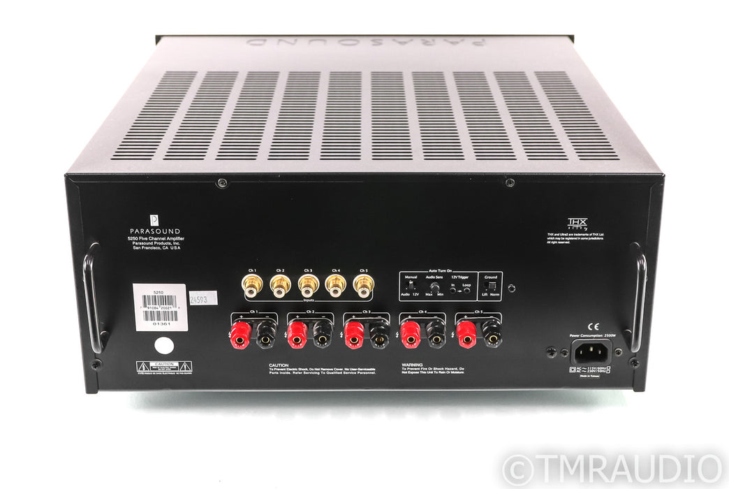 Parasound Model 5250 5 Channel Power Amplifier; AS-IS (Dead Channel / Distorts)