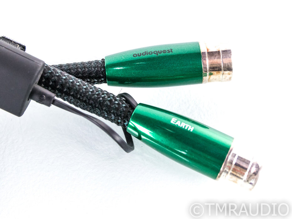 AudioQuest Earth XLR Cables; 1m Pair Balanced Interconnects; 72v DBS