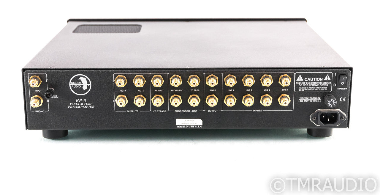 Rogue Audio RP-5 Stereo Tube Preamplifier; RP5; Remote