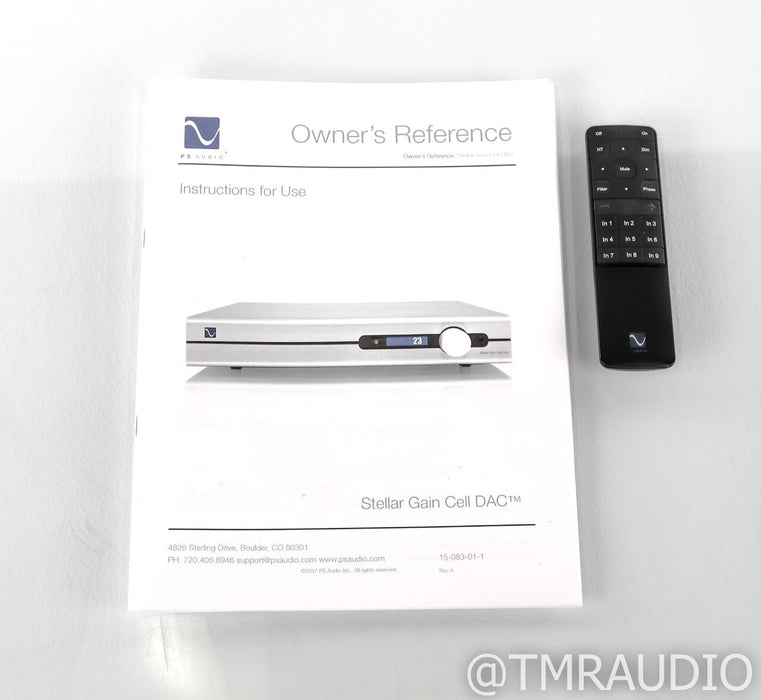 PS Audio Stellar Gain Cell DAC; Preamplifier; Remote (Used)