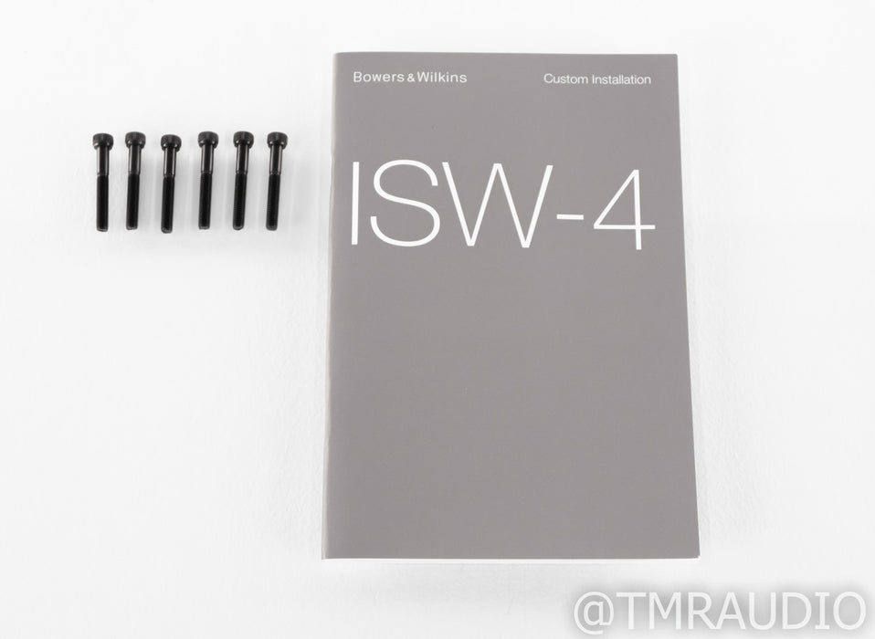 B&W ISW-4 In-Wall / In-Ceiling Subwoofer; White Grill; ISW4