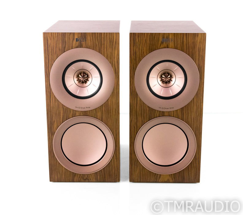 KEF R3 Bookshelf Speakers; Walnut Pair; R-3