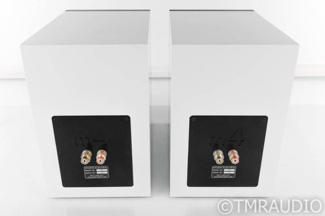 Studio Electric M4 Bookshelf Speakers; White Pair