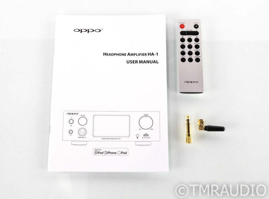 Oppo HA-1 Headphone Amplifier; Silver; HA1; Remote