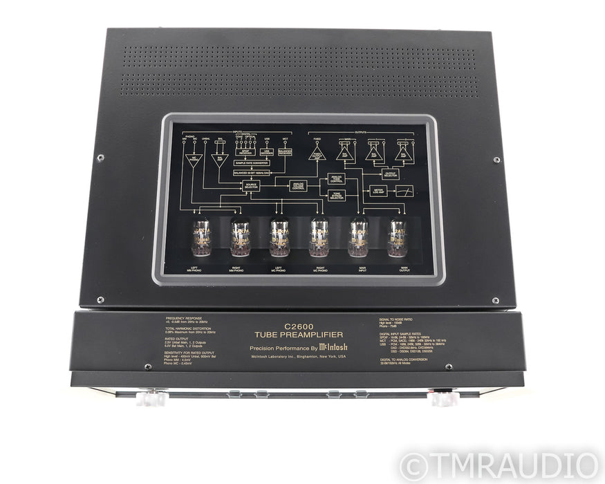 McIntosh C2600 Stereo Tube Preamplifier; C-2600; Remote