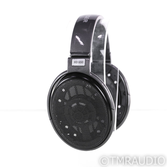 Sennheiser HD650 Open Back Dynamic Headphones; HD-650 (Missing Pads)