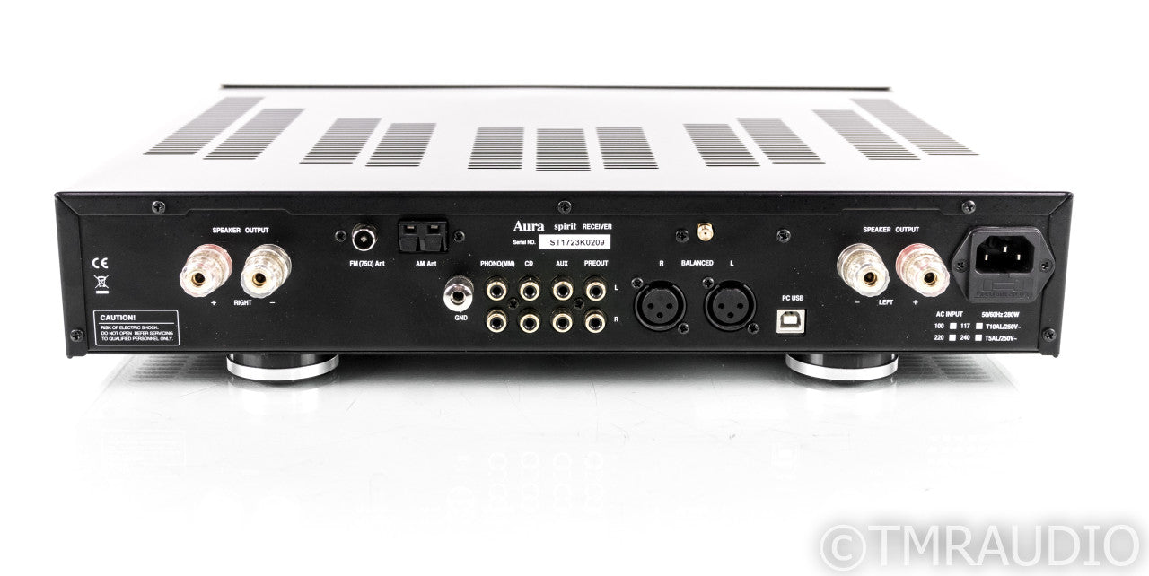 Aura Spirit Stereo AM / FM Receiver; Bluetooth; Phono; Remote