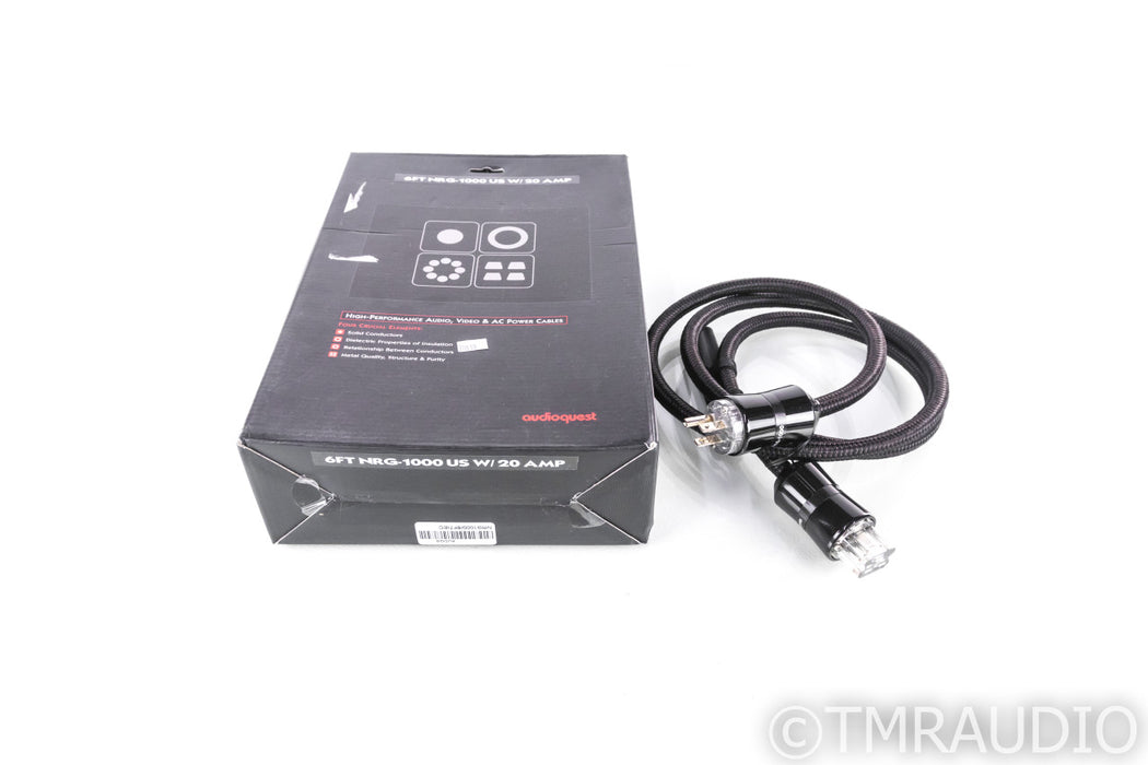 Audioquest NRG-1000 Power Cable; 6ft AC Cord; 72v DBS; NRG1000; 20 Amp