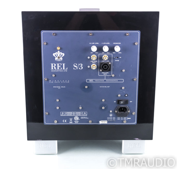 REL Acoustics S/3 10" Powered Subwoofer; S3 S-3