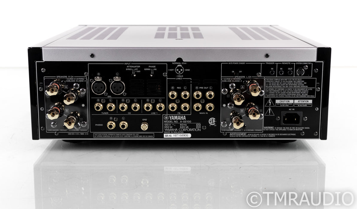Yamaha A-S2100 Stereo Integrated Amplifier; AS2100; Remote; MM / MC Phono