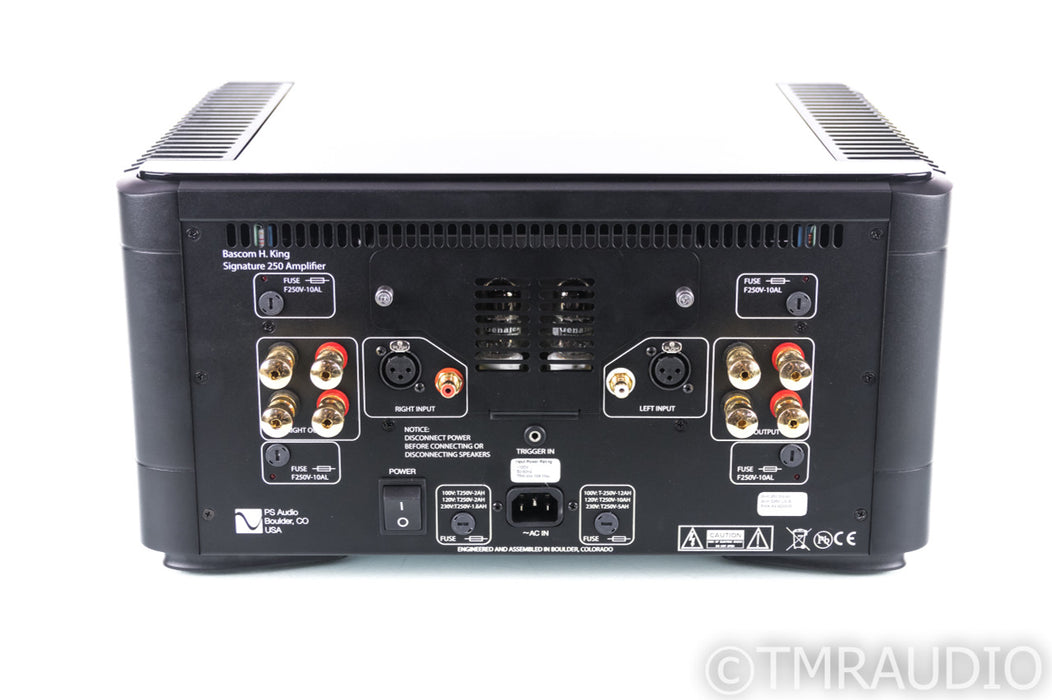 PS Audio BHK Signature 250 Stereo Power Amplifier; Black (used)