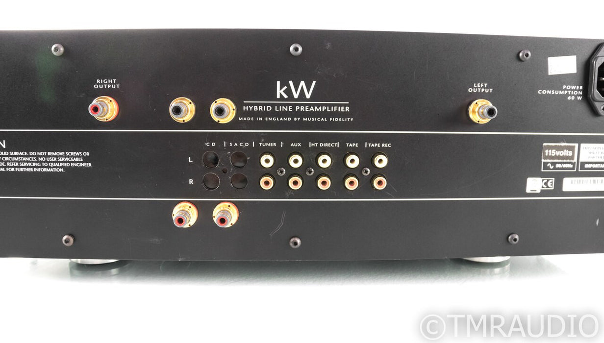 Musical Fidelity kW Hybrid Stereo Preamplifier; Remote; Upgraded