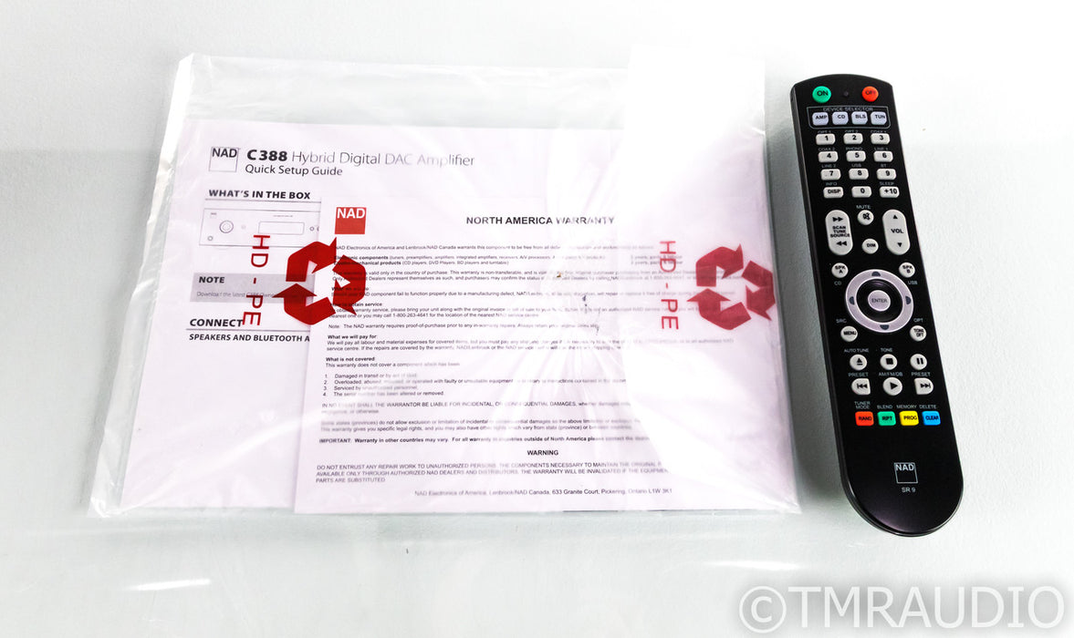 NAD C 388 Stereo Integrated Amplifier; Streamer; C388; Remote; Bluetooth; BluOS