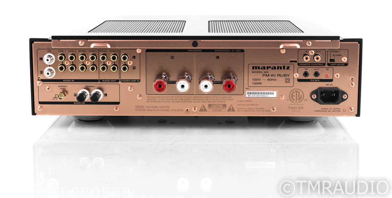 Marantz PM-KI Ruby Stereo Integrated Amplifier; 40th Anniversary; Phono; Remote