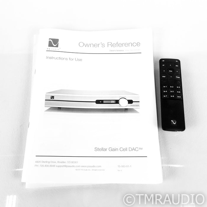 PS Audio Stellar Gain Cell DAC; D/A Converter; Remote (Used)