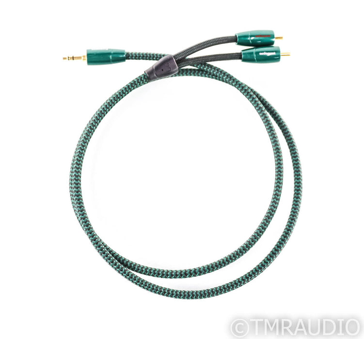 AudioQuest Evergreen 3.5mm to RCA Y-Splitter Cable; Single .6m Interconnect
