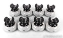 Audionut Cable Elevators / Risers; Set of 8; Ceramic