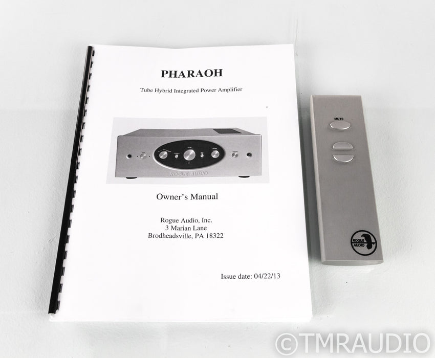 Rogue Audio Pharaoh Stereo Tube Hybrid Integrated Amplifier; Remote
