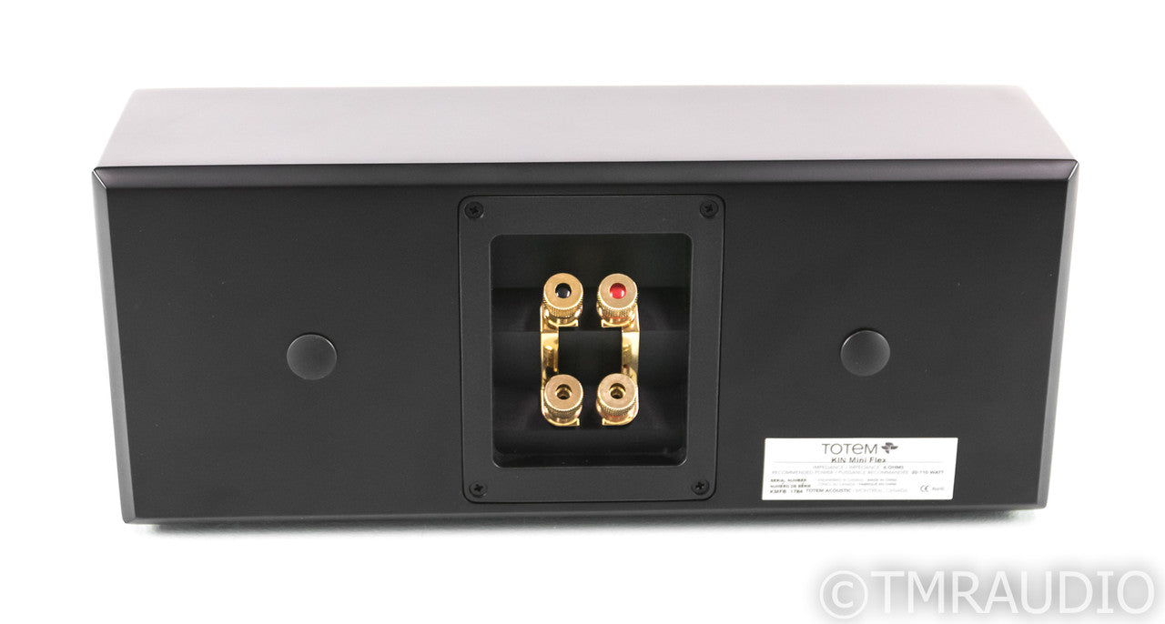 Totem KIN Mini Flex Center Channel Speaker; Black; Single LCR; Wall-Mountable
