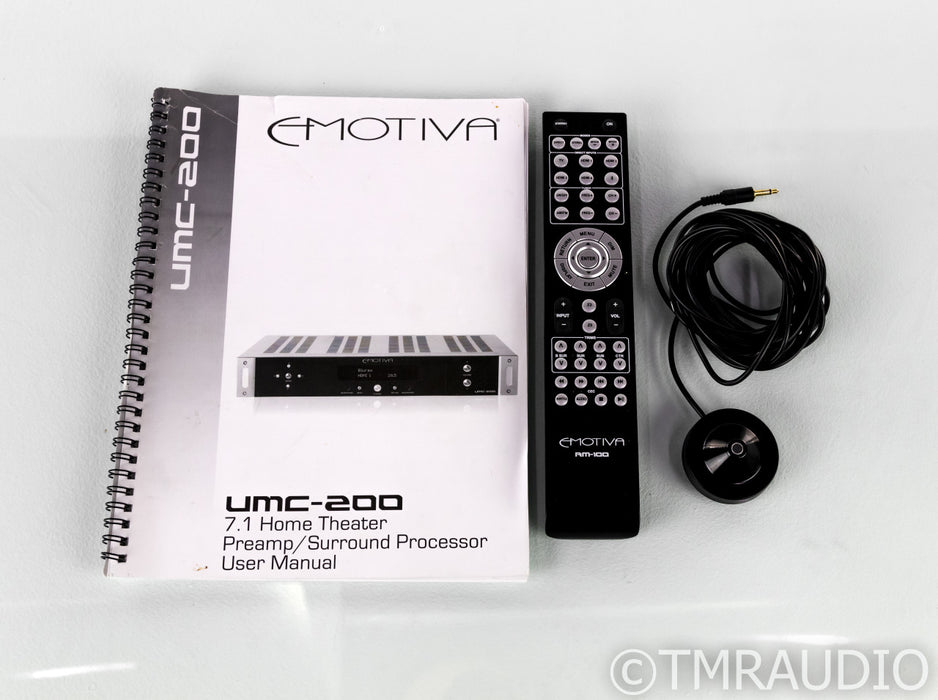 Emotiva UMC-200 7.1 Channel Home Theater Processor; UMC200; Remote