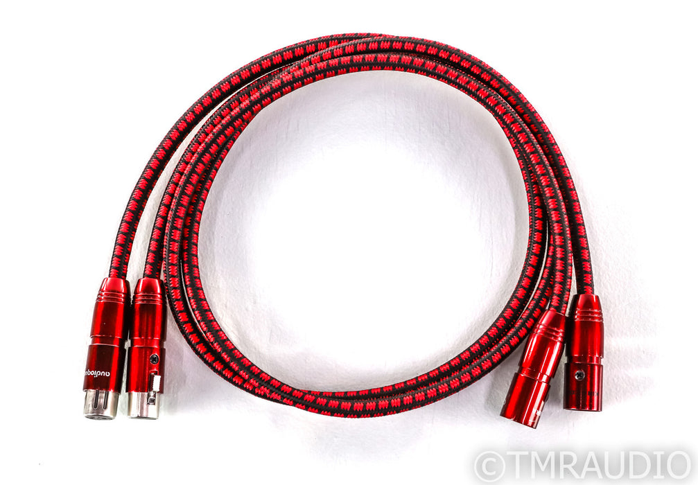 AudioQuest King Cobra XLR Cables; 1m Pair Balanced Interconnects